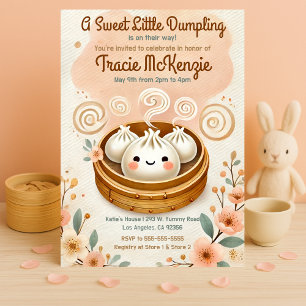Convite Um Chá de fraldas Doce De Lixeira