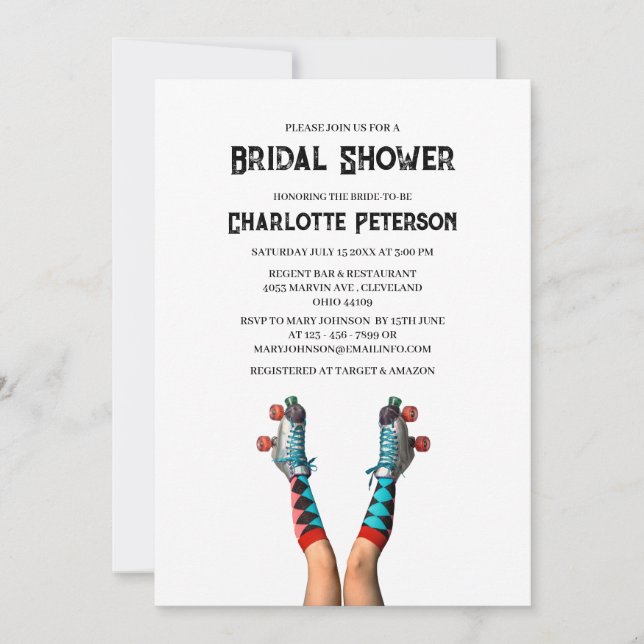 Convite Um Chá de panela inspirado no Disco (Frente)