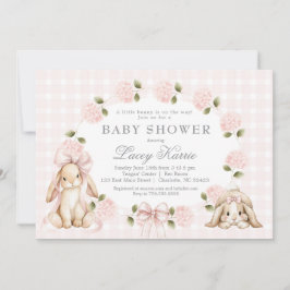 Convite Um coelhinho a caminho, baby shower do coelhinho