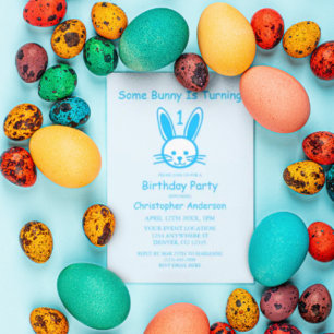 Convite Um Coelhinho Está Virando Um: Primeiro aniversár