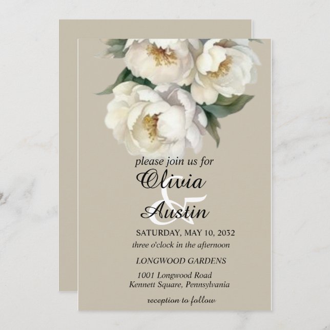 Convite Um Começo Blossonante (Frente/Verso)