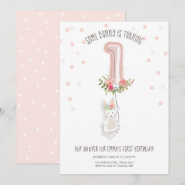 Convite Um Convidado de Bela Noite Primeiro Rosa