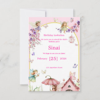 Convite: um convite especial de aniversário infant
