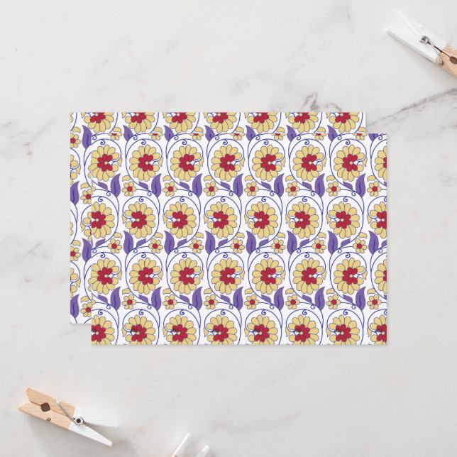 Convite Um design vibrante com creme amarelo e laranja (Frente/Verso In Situ)