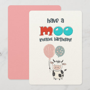 Convite Um Dia de Mestria de Vaca! Tenha um aniversário ma