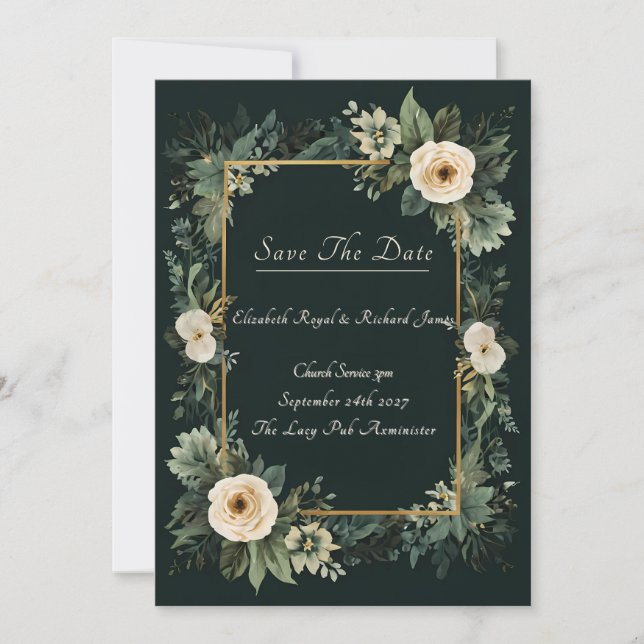 Convite Um dia para lembrar do casamento (Frente)