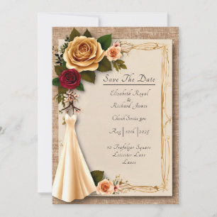 Convite Um dia para lembrar do vestido de casamento