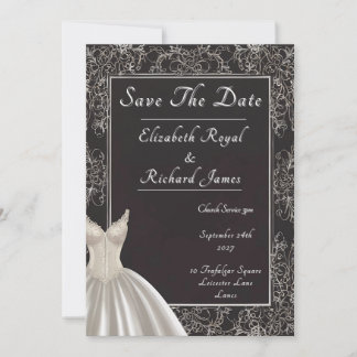 Convite Um dia para lembrar do vestido de casamento