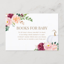 Convite Um doce livro de abóbora para bebê