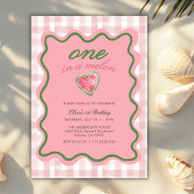 Um em um Melão Melancia Fruta 1º Aniversário Menin