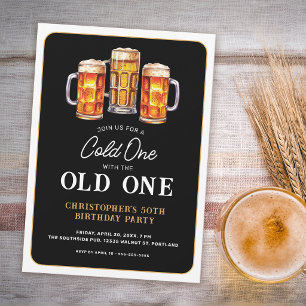 Convite Um Frio Com A Cerveja Antiga 50º Aniversário