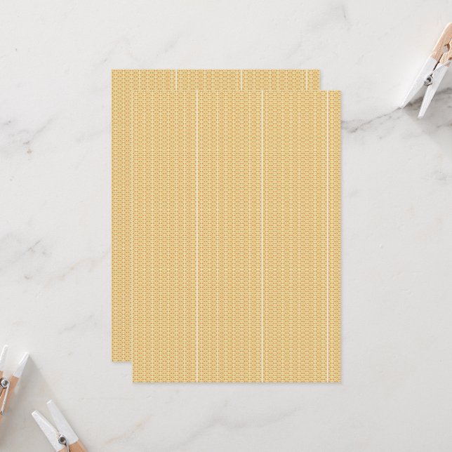 Convite um fundo amarelo e branco com um traço (Frente/Verso In Situ)