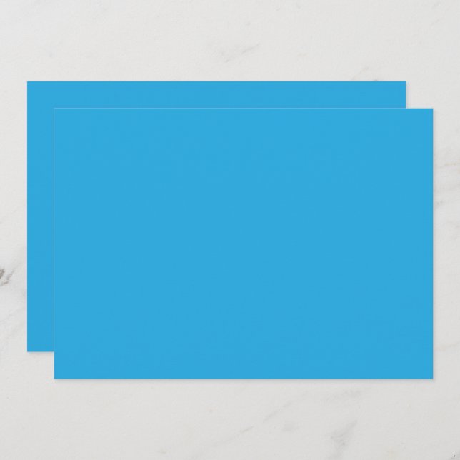 Convite um fundo azul com um gato preto e branco (Frente/Verso)