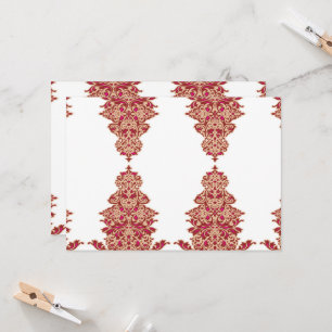 Convite um fundo preto com um padrão vermelho nele