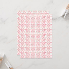 Convite um fundo vermelho e branco com um padrão