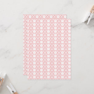 Convite um fundo vermelho e branco com um padrão