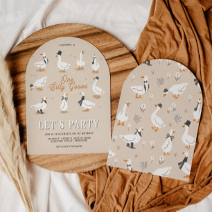 Convite Um ganso Bobo   Parte primeiro aniversario