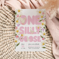 Um ganso Bobo | Primeiro aniversario Rosa Floral G
