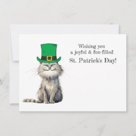 Convite Um gato irlandês feliz