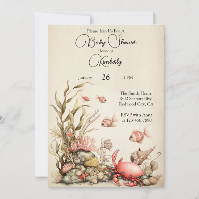 Convite Um Gentil Mundo Subaquático (Frente)