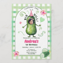 Um Grande Foto de Aniversário de Um Ano de Pepino