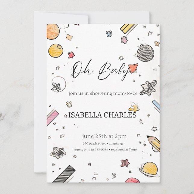 Convite Um Homem Pequeno Está A Caminho (Frente)