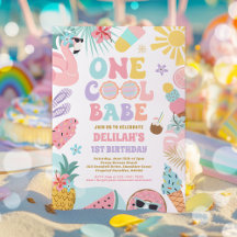 Um Legal Babe Tropical Summer primeiro aniversario