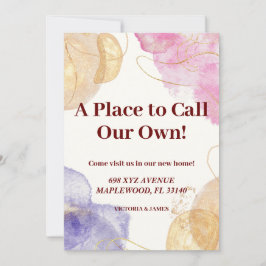 Convite Um lugar para chamarmos nossa casa de ouro vermelh