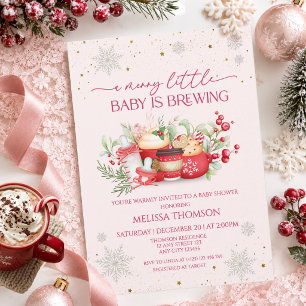 Convite Um Merry Little Baby Está a Caminho Churrasco de B