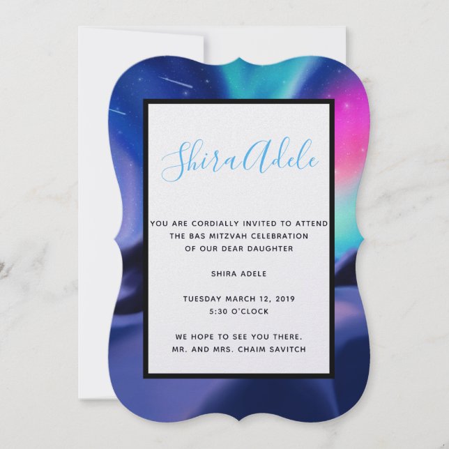 Convite Um Milhão de Sonhos Aurora (Frente)