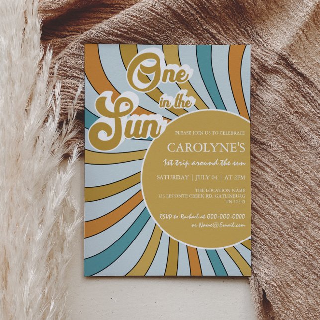 Convite Um No primeiro aniversario De Retrorização Sun Sun (Criador carregado)