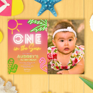 Convite Um no Sol - primeiro aniversario