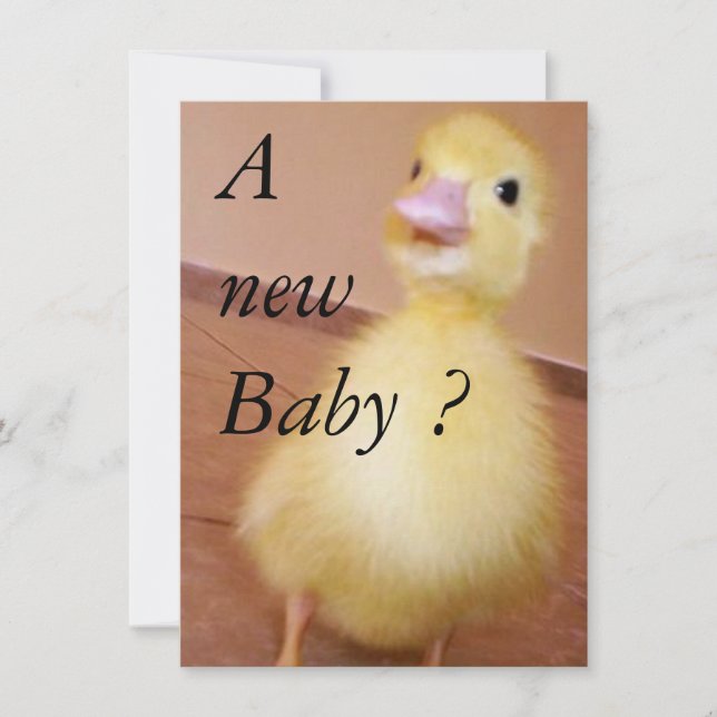 Convite Um Novo Bebê (Frente)