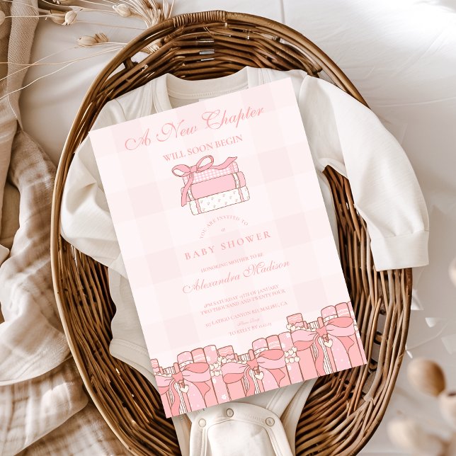 Convite Um Novo Capítulo Começará Em Breve Chá de fraldas (Criador carregado)