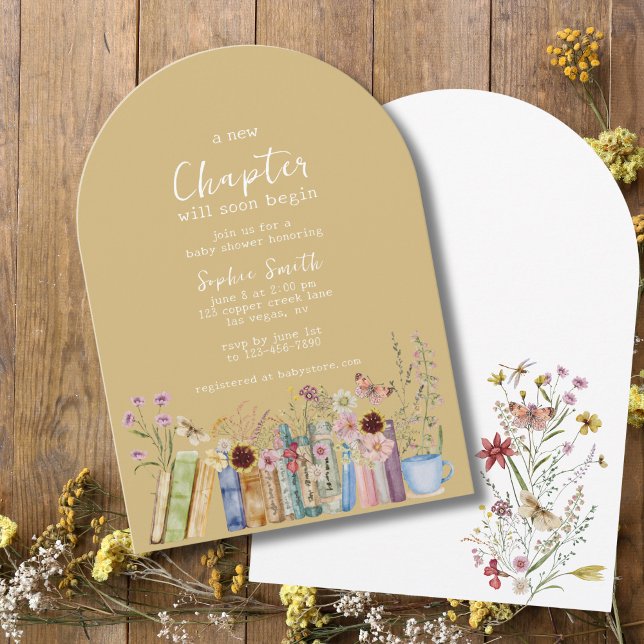 Convite Um Novo Capítulo Começará Em Breve Chá de fraldas (Criador carregado)