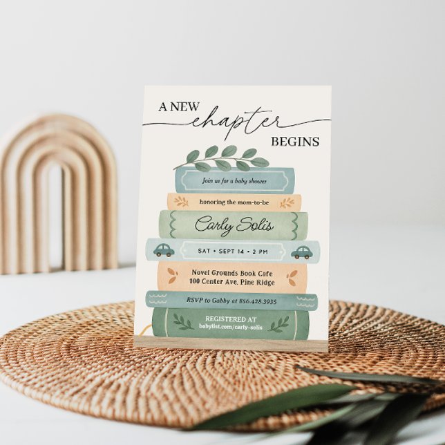 Convite Um novo capítulo inicia o Chá de fraldas do Storyb (Criador carregado)