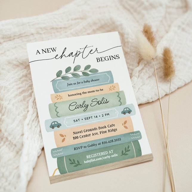 Convite Um novo capítulo inicia o Chá de fraldas do Storyb (Criador carregado)