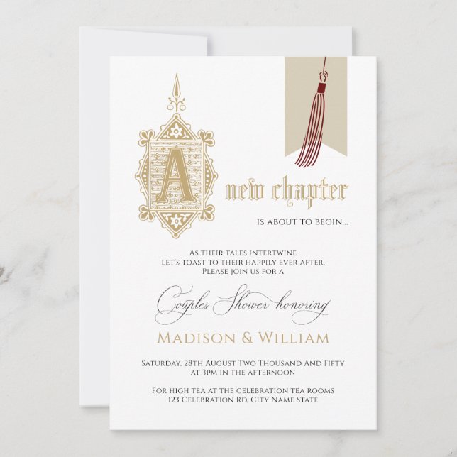 Convite Um novo Chá de Casais de Capítulo (Frente)