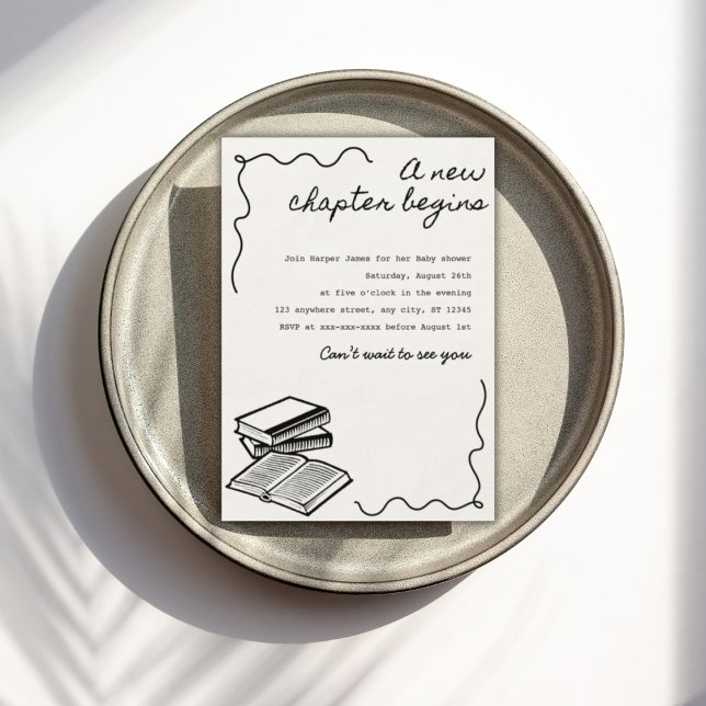 Convite Um novo chá de fraldas de capítulo (Criador carregado)