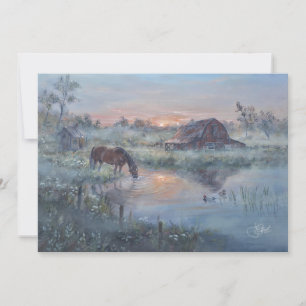 Convite Um Novo Dia - Pintura de cavalo
