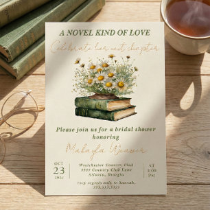Convite Um Novo Tipo de Amor Livro Antigo Chá de Noiva