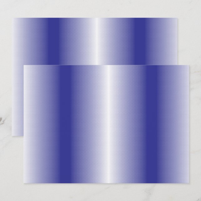 Convite Um padrão geométrico azul intrincado com simétrico (Frente/Verso)