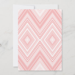 Convite Um padrão simétrico, com um tom vermelho e rosa