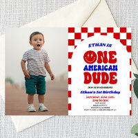 Um Partido Americano do Dude 4 de julho de primeir