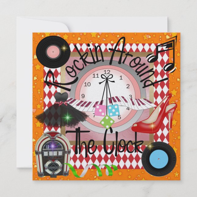 Convite Um Partido Royally Rockin' - SRF (Frente)