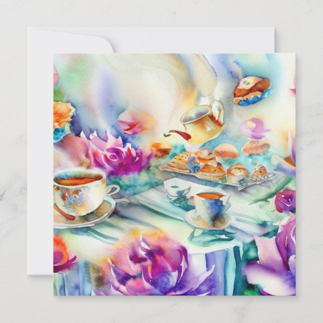 Convite Um Partido Tea Encantado: Duna, Um Chá de fraldas (Frente)