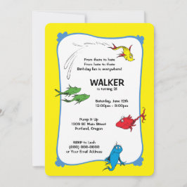 Convite Um Peixe Dois - Primeiro Aniversário