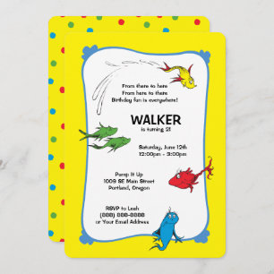 Convite Um Peixe Dois - Primeiro Aniversário