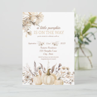 Convite Um Pequeno Abóbora a Caminho