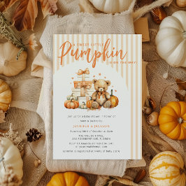 Convite Um Pequeno Abóbora a Caminho  Chá de Bebê